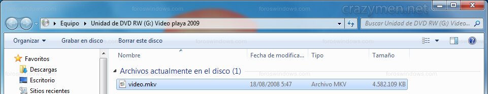Windows 7 - Comprobar archivo DVD