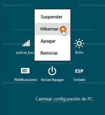 Windows 8 - Hibernar
