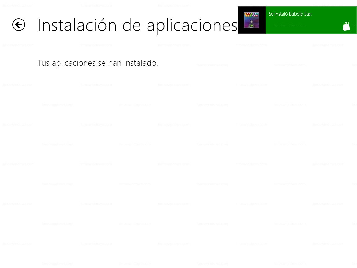 Windows Store - Instalación completa