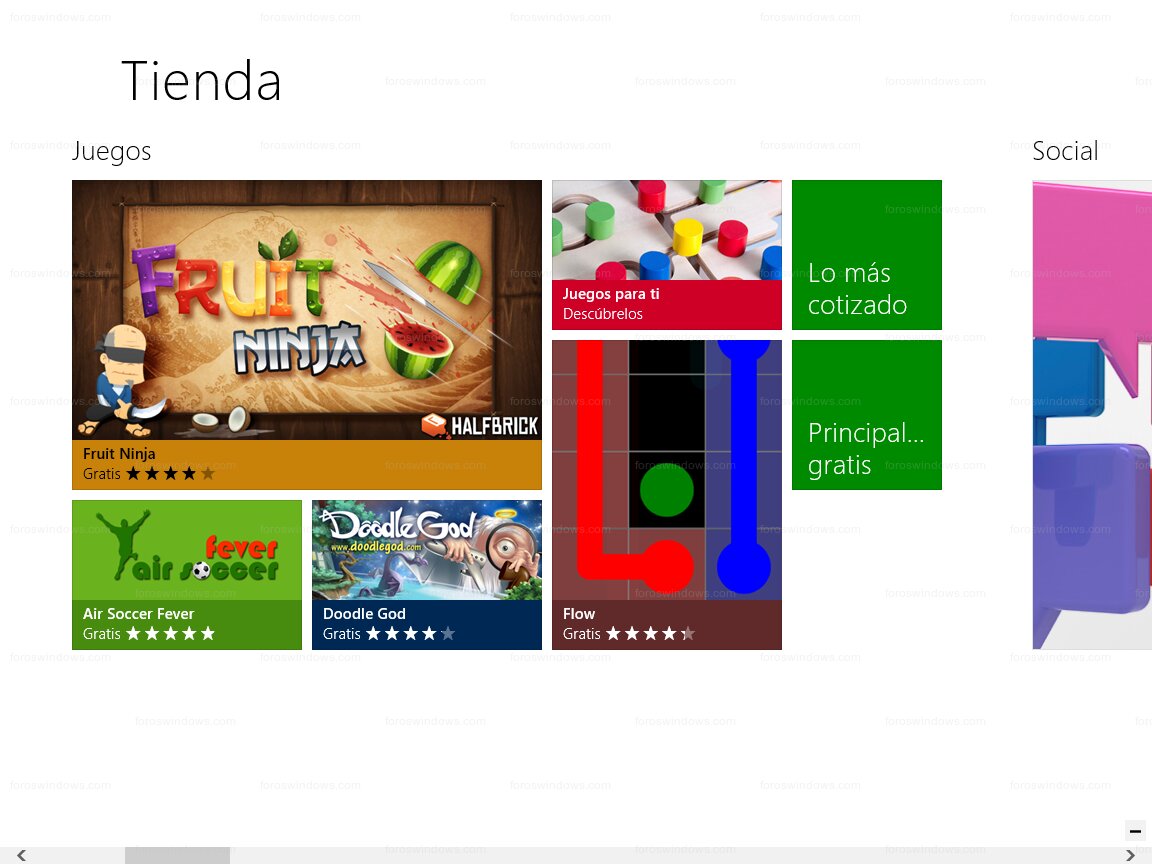 Windows Store - Tienda Windows Store Juegos