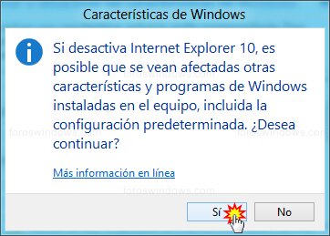 Características de Windows - Sí