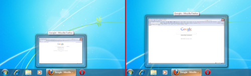 Windows 7 - Modificado previsualización de la vista miniatura de la barra de tareas