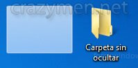 Windows 7 - Carpeta oculta seleccionada