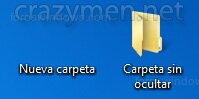 Windows 7 - Nueva carpeta con icono transparente