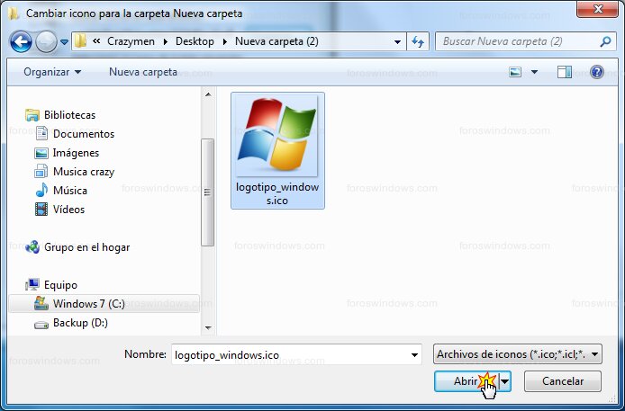 Windows 7 - Cambiar icono - Logotipo de Windows
