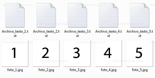 Explorador de archivos - Archivos recuperados