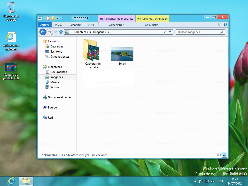 Windows 8 - Biblioteca de imágenes