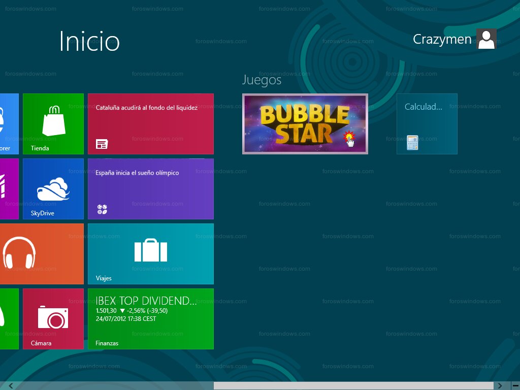 Windows 8 - Juego Bubble Star