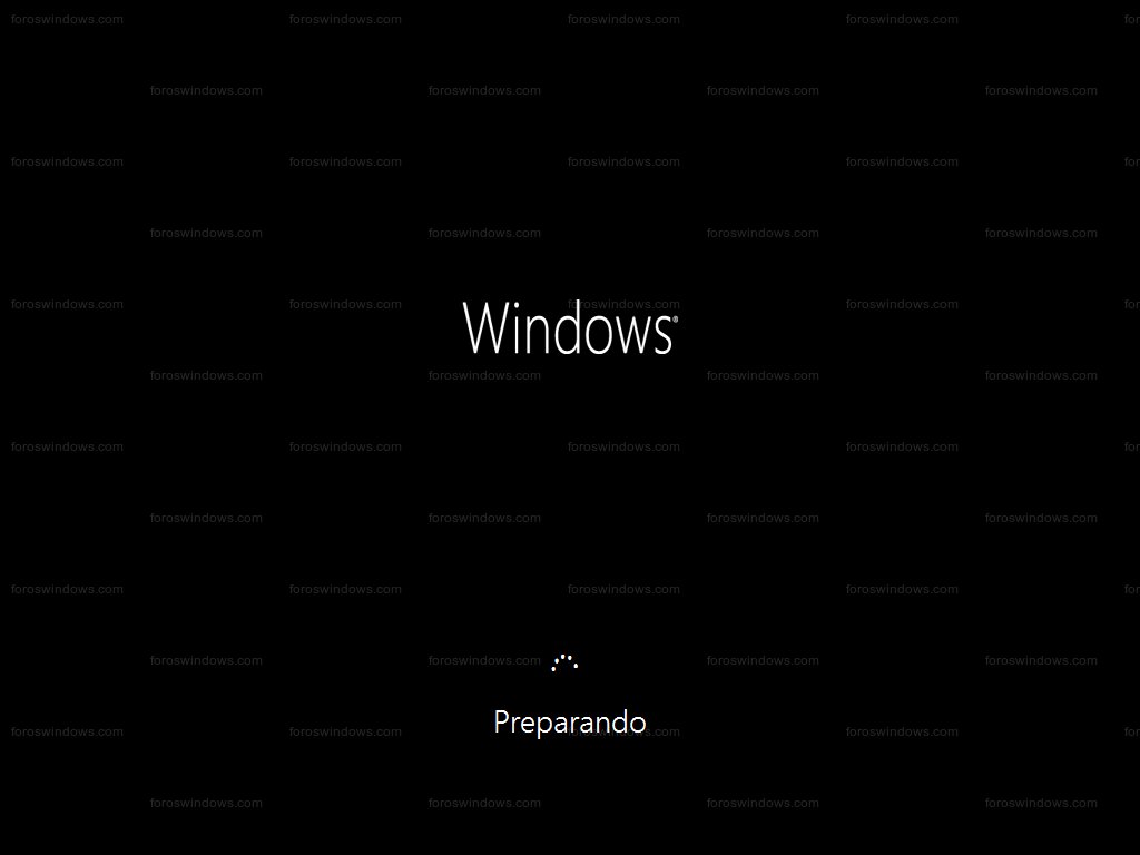 Windows 8 - Preparando (restablecer)