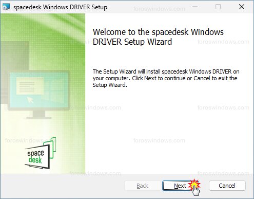 spacedesk Windows DRIVER Setup - Bienvenido a spacedesk Windows DRIVER
