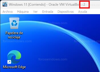 Oracle VM VirtualBox - Identificar número de pantalla en VirtualBox