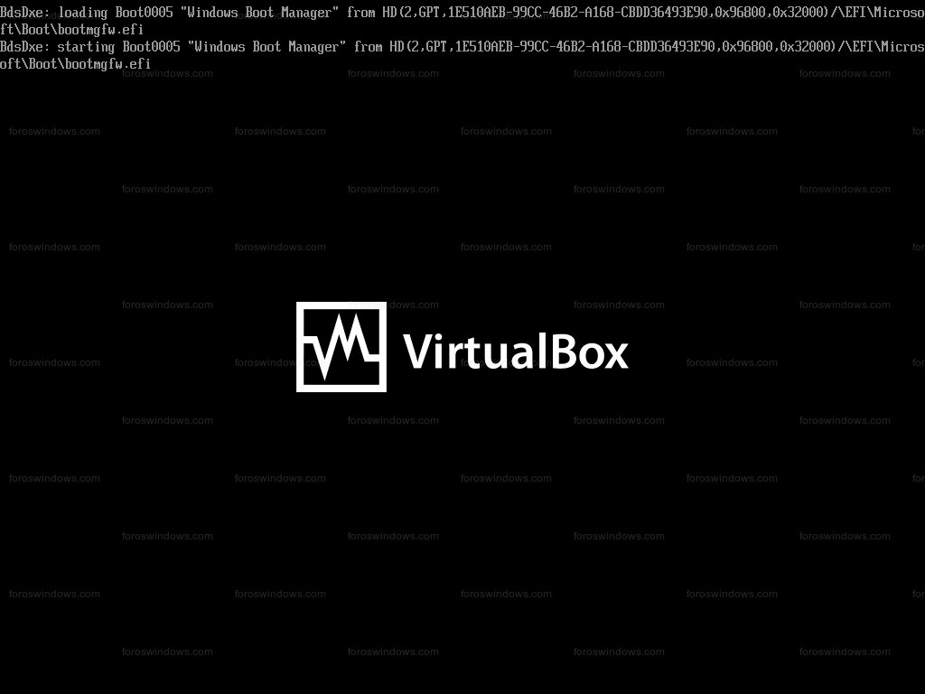 Oracle VM VirtualBox - Arranque UEFI en VirtualBox