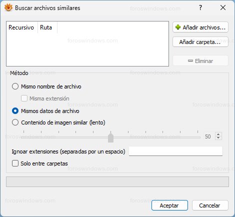 XnView - Buscar archivos similares