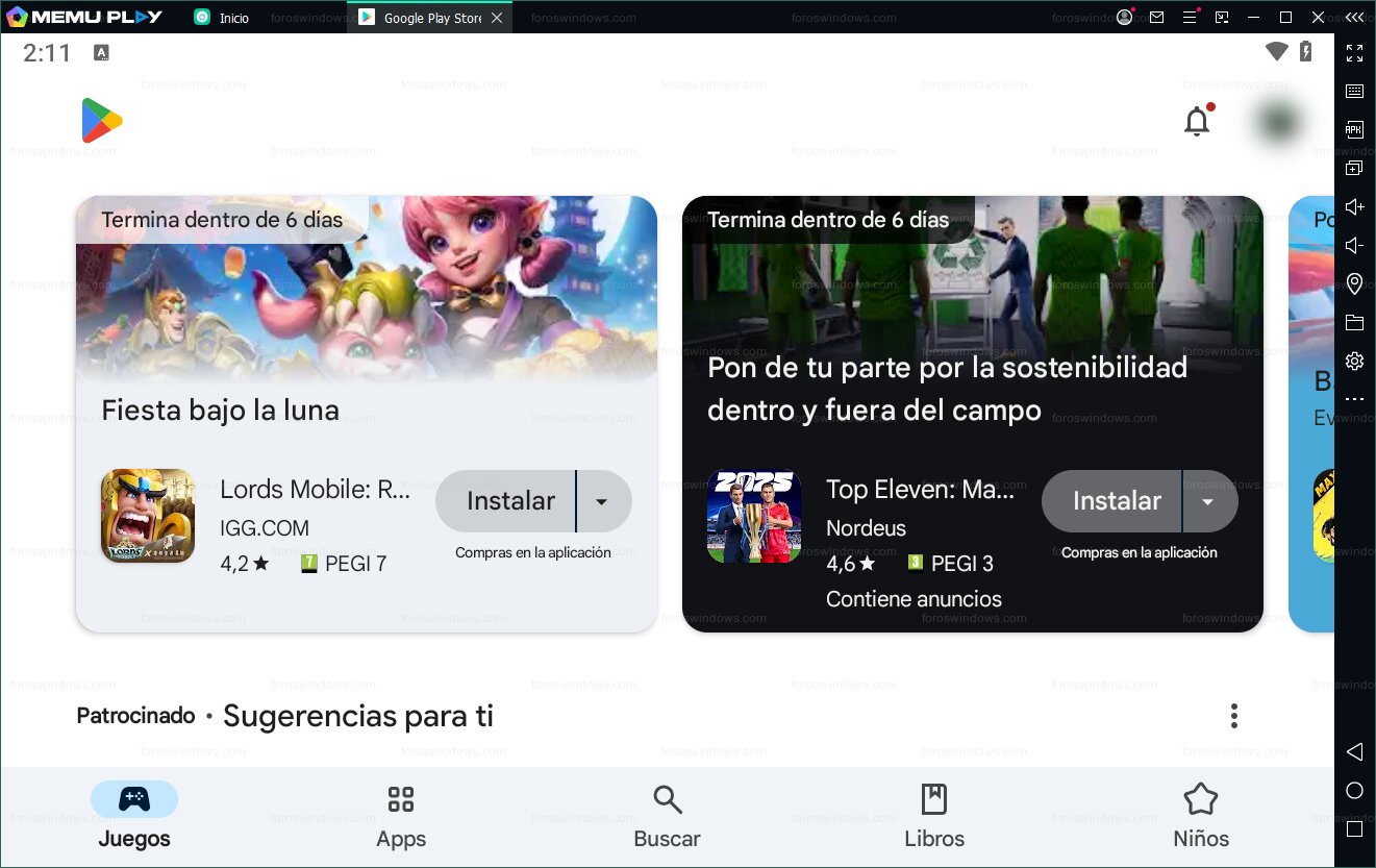 Memu Play - Buscar juegos o aplicaciones en Play Store